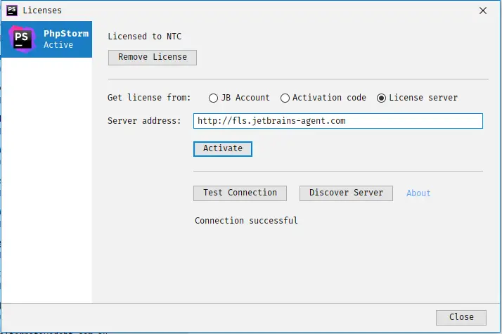 jetbrains license server 2017.3.4